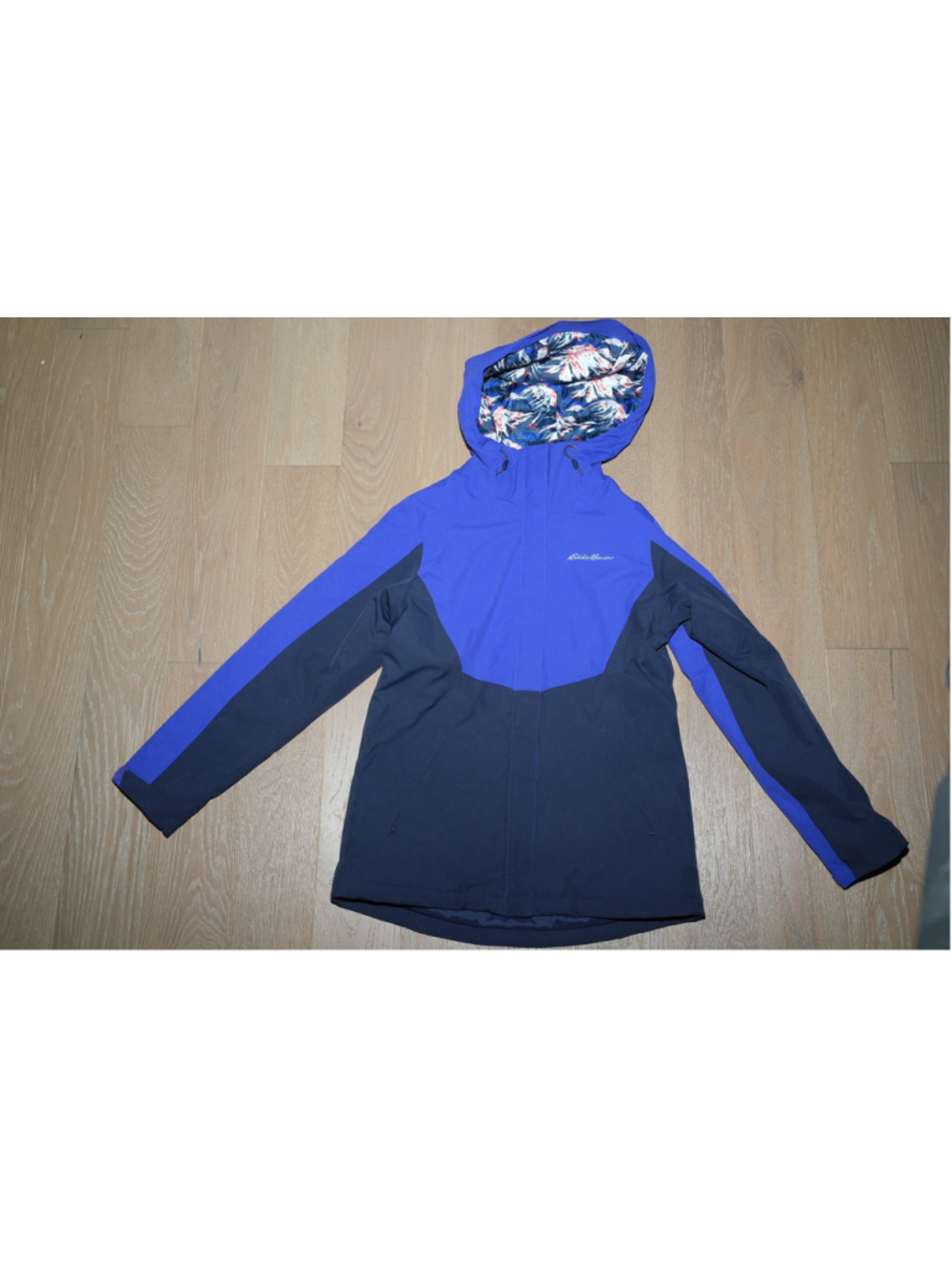 Eddie Bauer Women’s WeatherEdge Hooded Insulated Ski Jacket Blue Navy Size Small